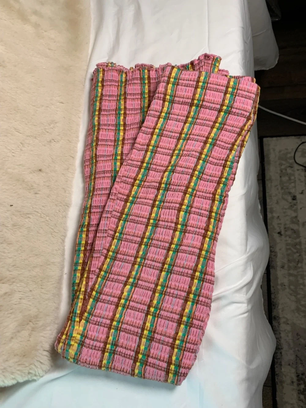 Free People hipster groovy/funky pink flare pants NWT sz small